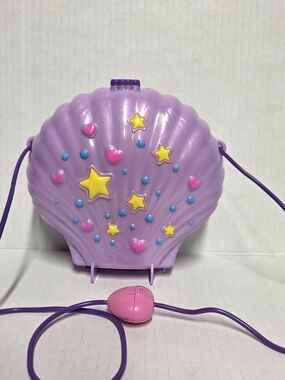 2019 Polly Pocket Tiny Power Purple Seashell Purse Ocean Playset Missing Pieces